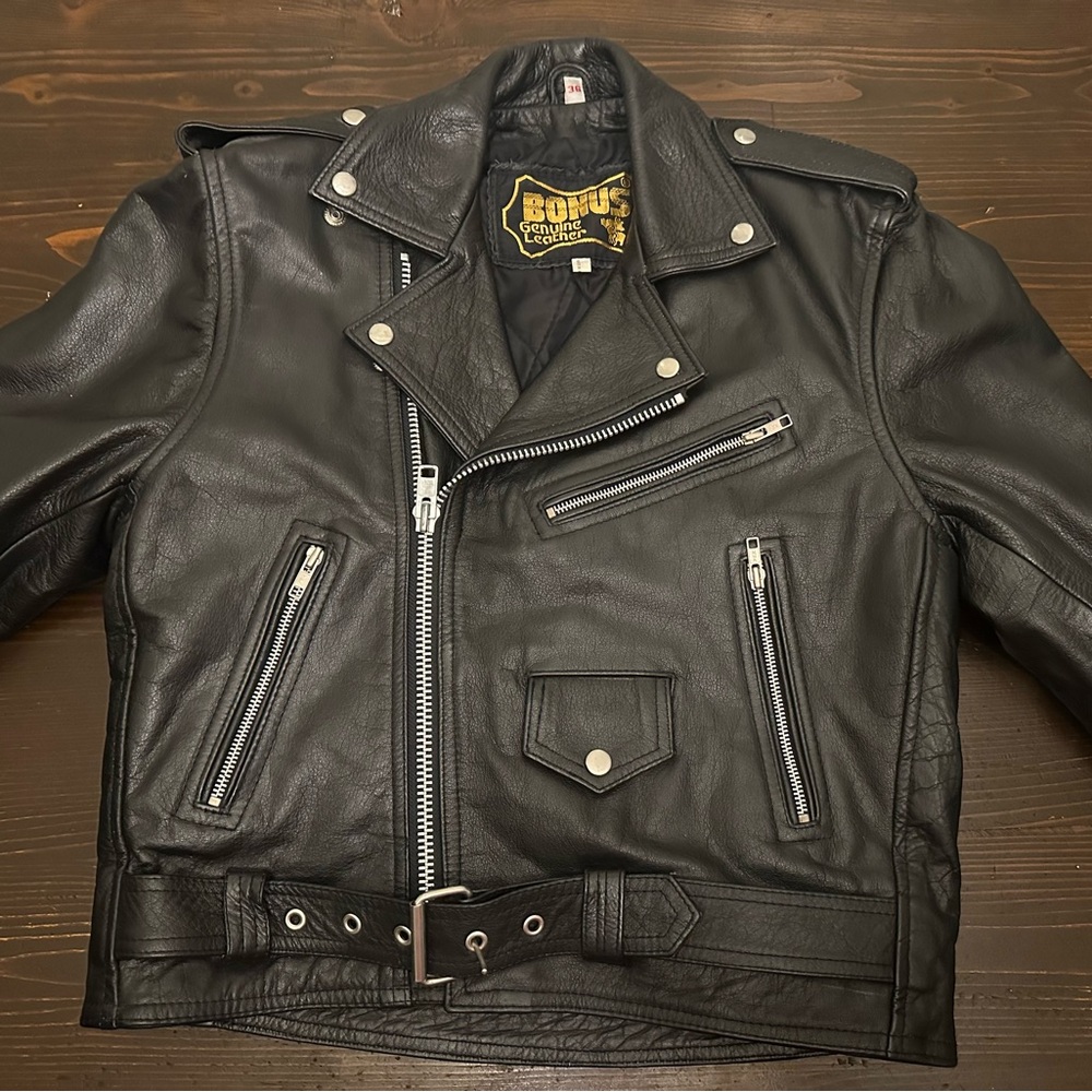 Bonus Genuine Leather Jacket size 36